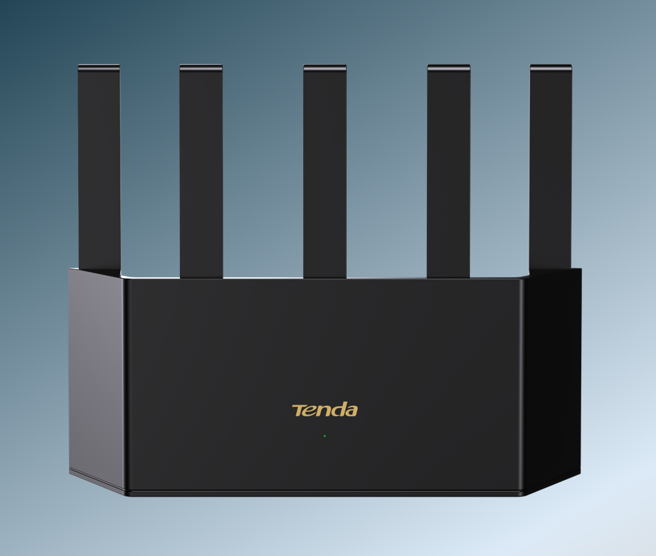Routeur Wi-Fi 6 Tenda TX12L Pro noir avec cinq antennes